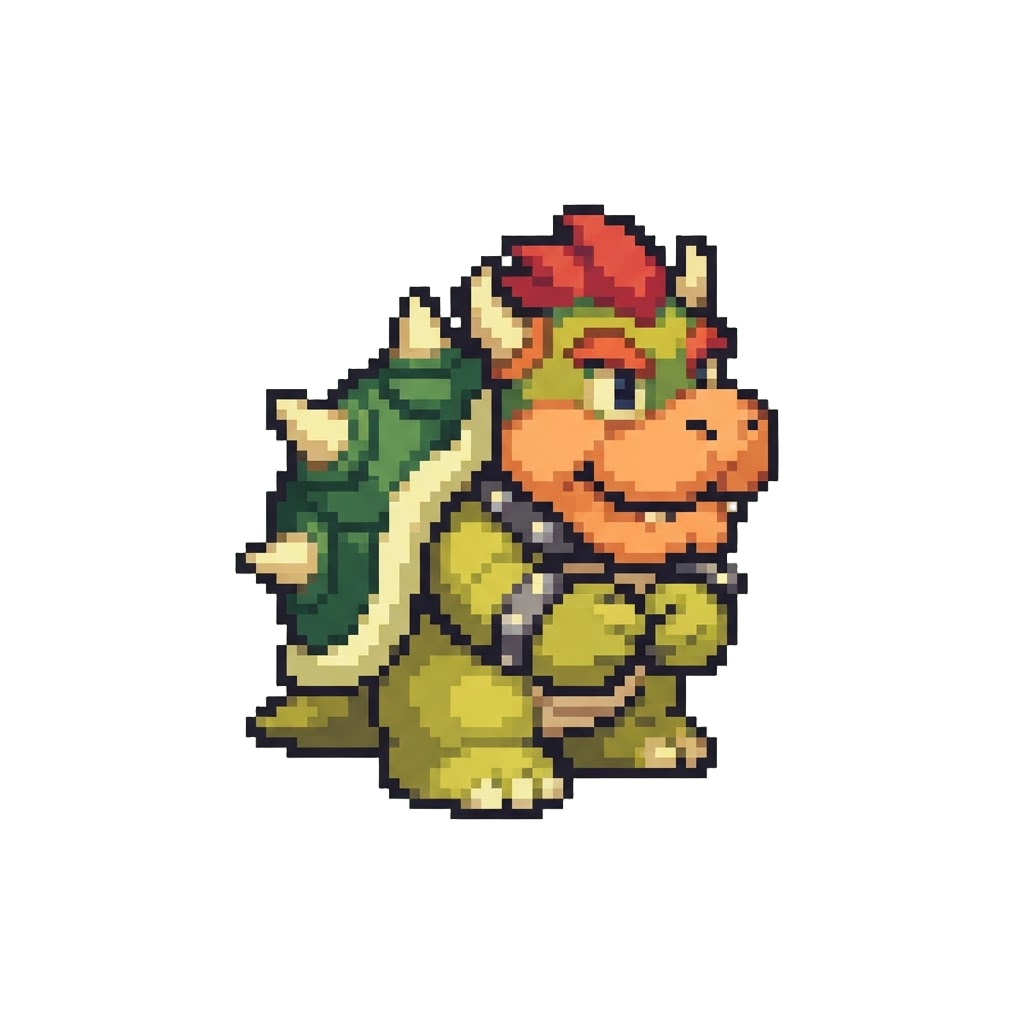A Bowser Plushie with a Spiked Shell