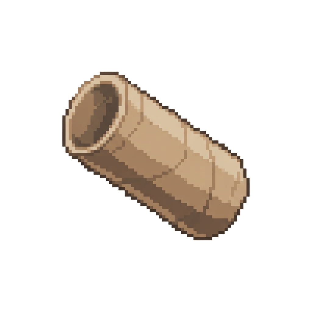 An Empty Cardboard Roll