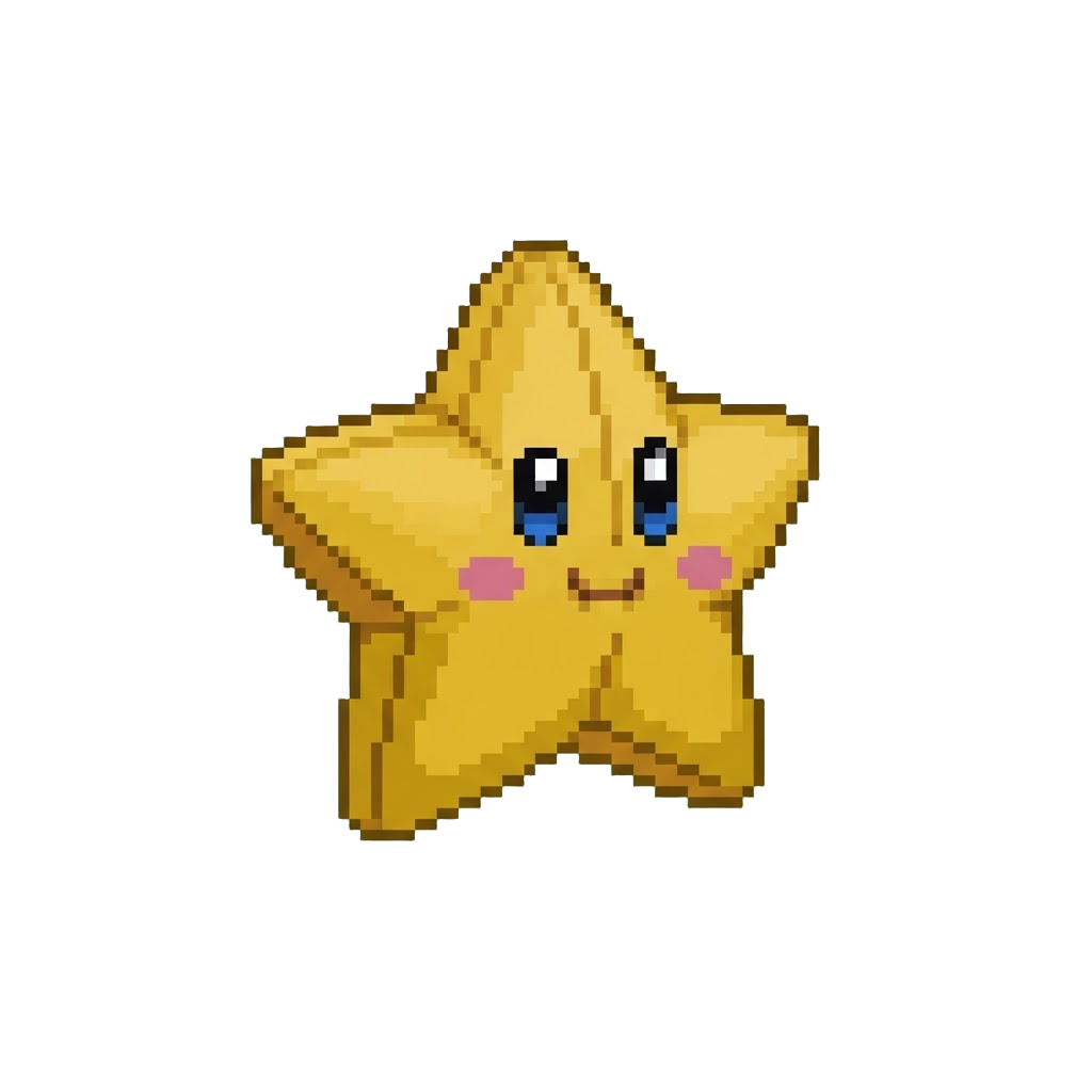 A Super Star Plushie with Bright Big Eyes