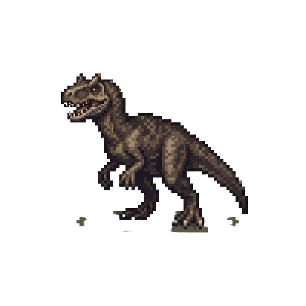 A Dark Muddy Allosaurus