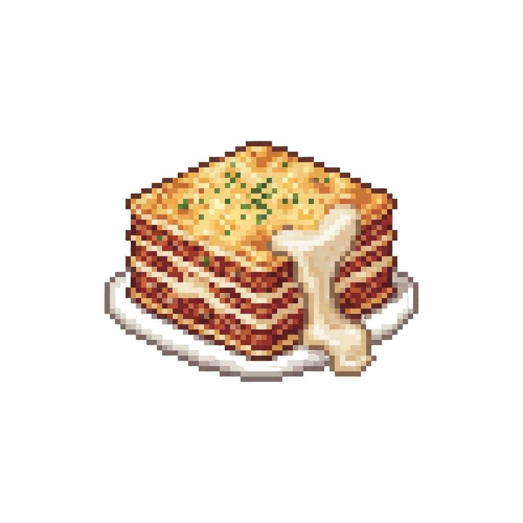 A Garlic Butter Lasagna Dripping with Rich Creamy Béchamel Sauce
