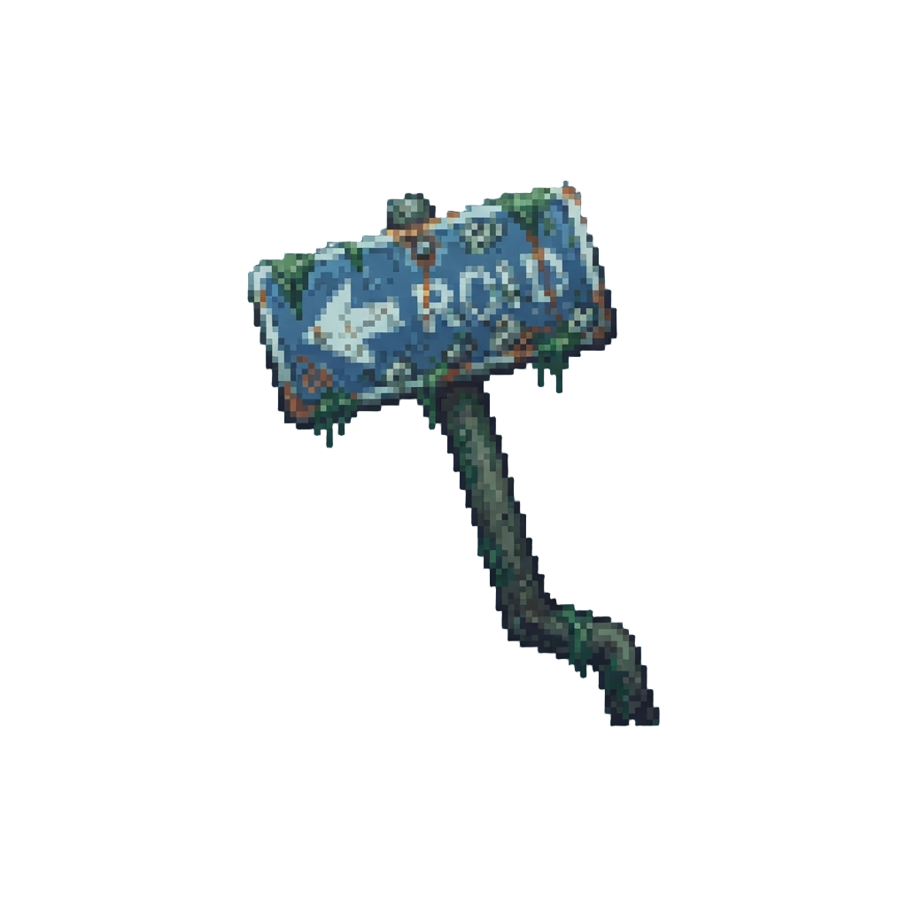 A Submerged Street Sign