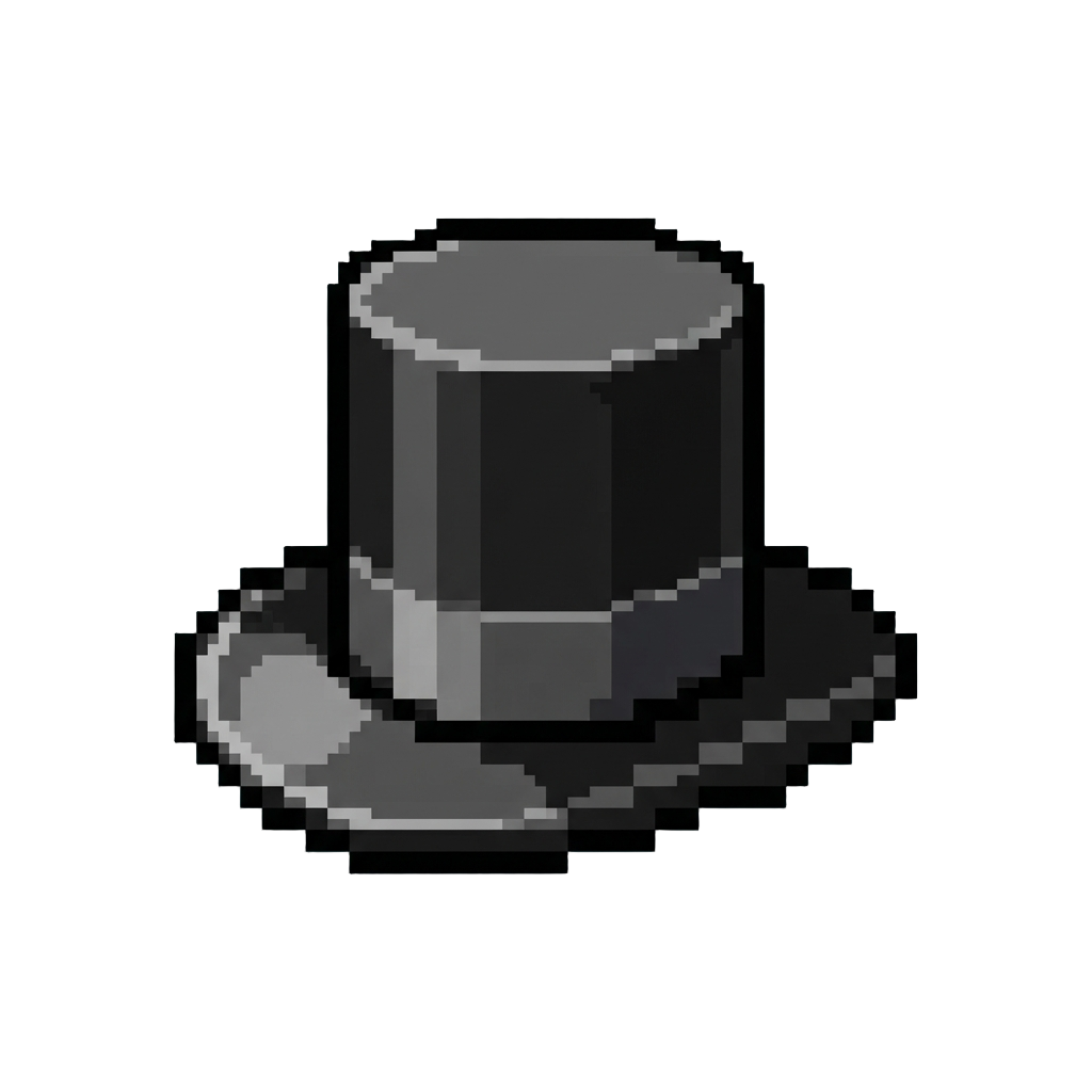 A Glossy Black Top Hat
