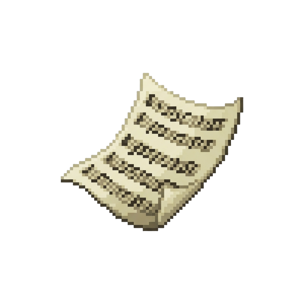 A Windblown Sheet Music Page
