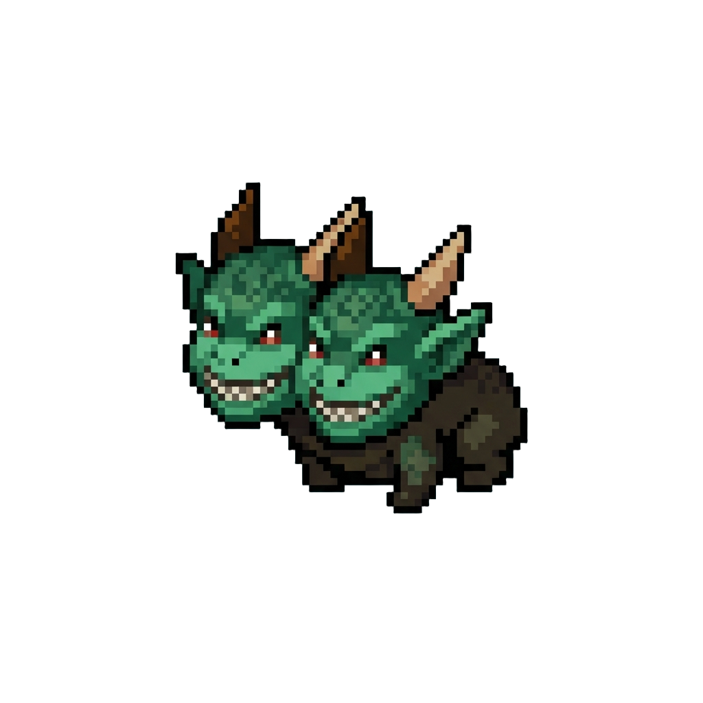 An Exact Twin Grinning with Razor-sharp Teeth