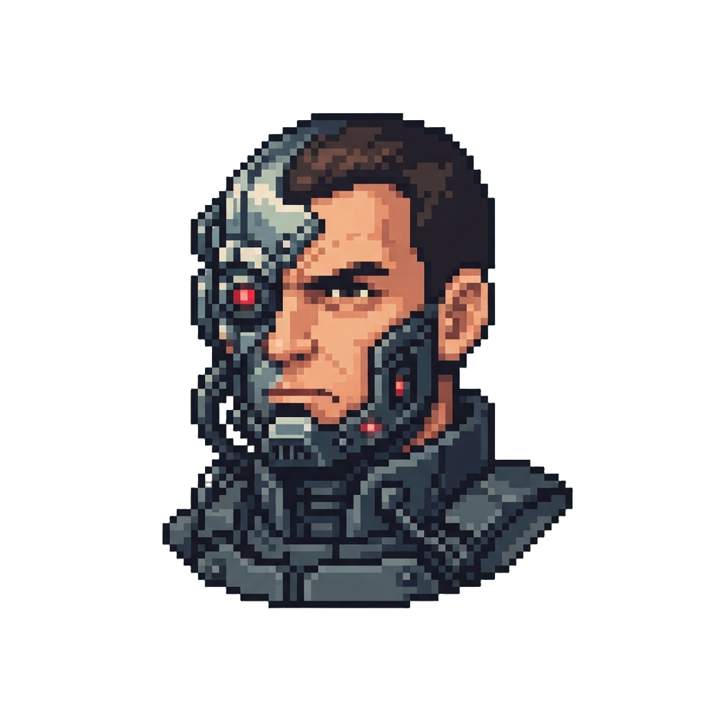 An Exact Clone with Cybernetic Face-plating