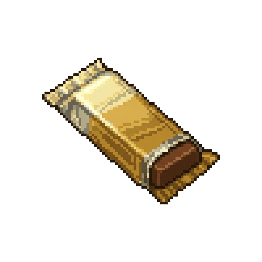 A Vintage Full-size Candy Bar in Shiny Foil