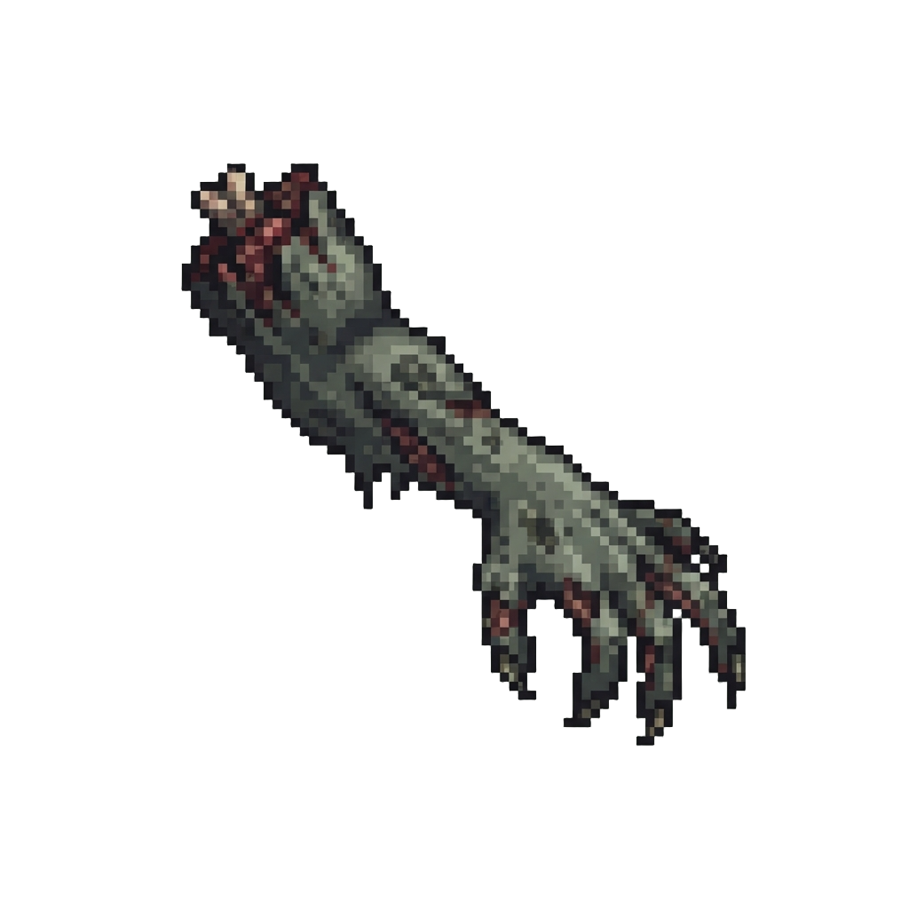 A Rotten Grey Ghoul Arm