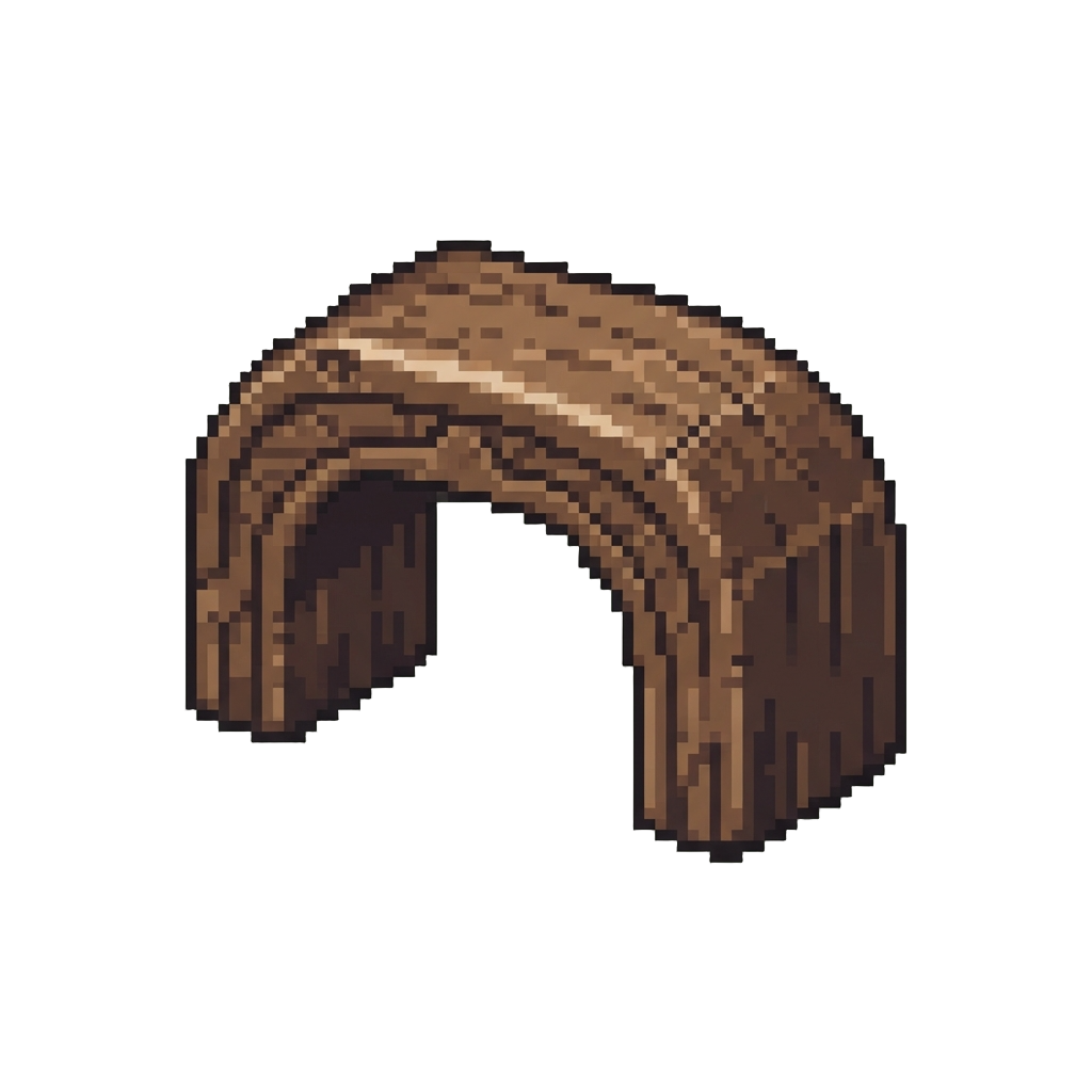 A Low Wooden Archway Beam