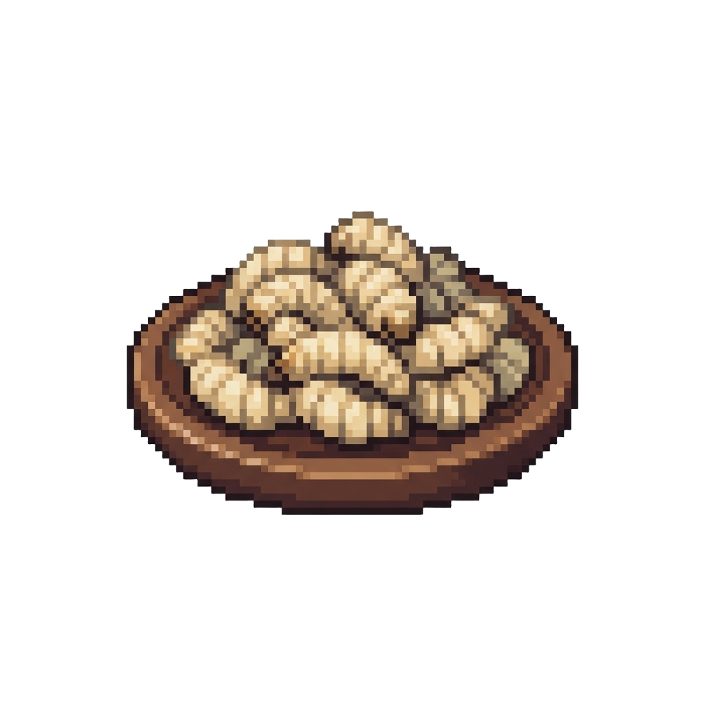 A Platter of Squirming Giant Maggots