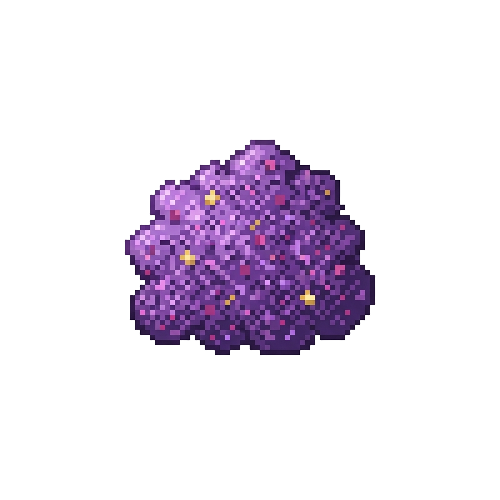 A Cloud of Purple Glitter and Confetti