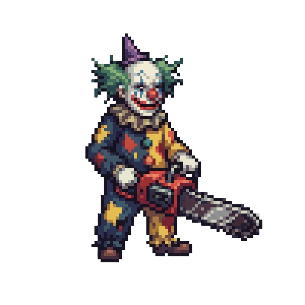 A Towering Chainsaw-wielding Killer Clown