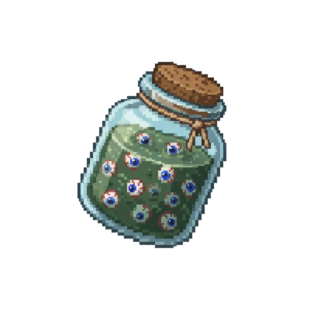 A Giant Jar of Floating Eyeball Soup