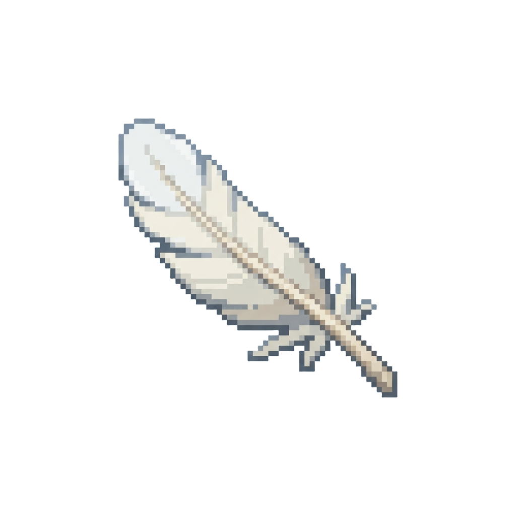 A Gentle Breeze Blowing a Feather