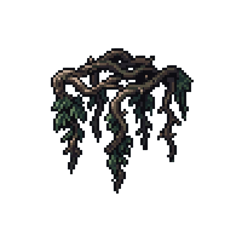 A Drooping Spooky Vine Canopy