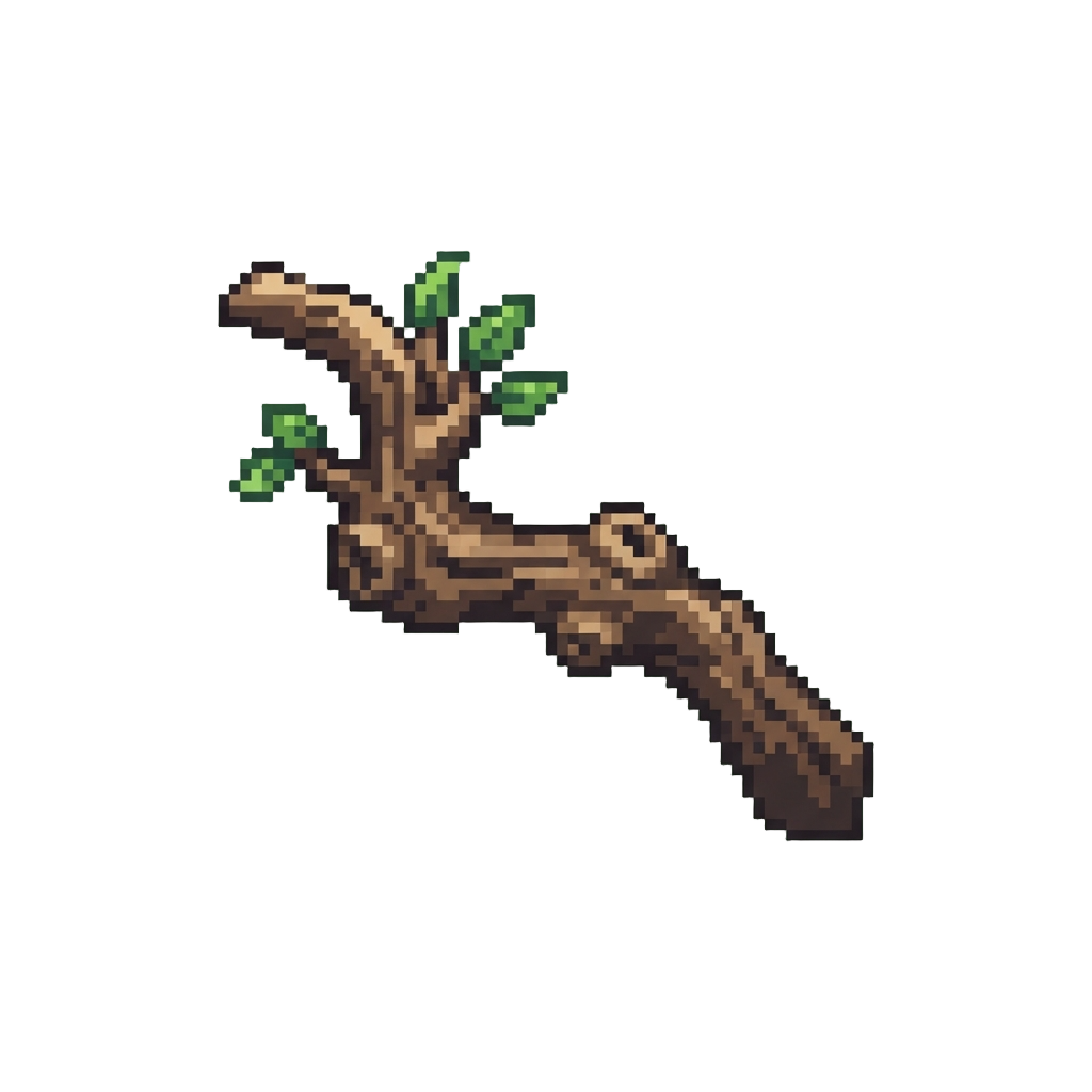 A Low-hanging Gnarled Tree Branch
