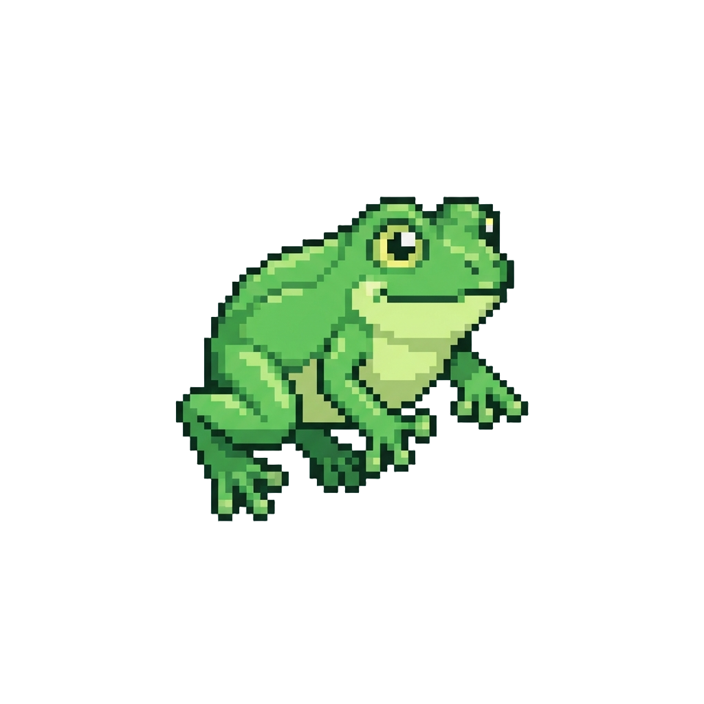 A Tiny Innocent Hopping Frog