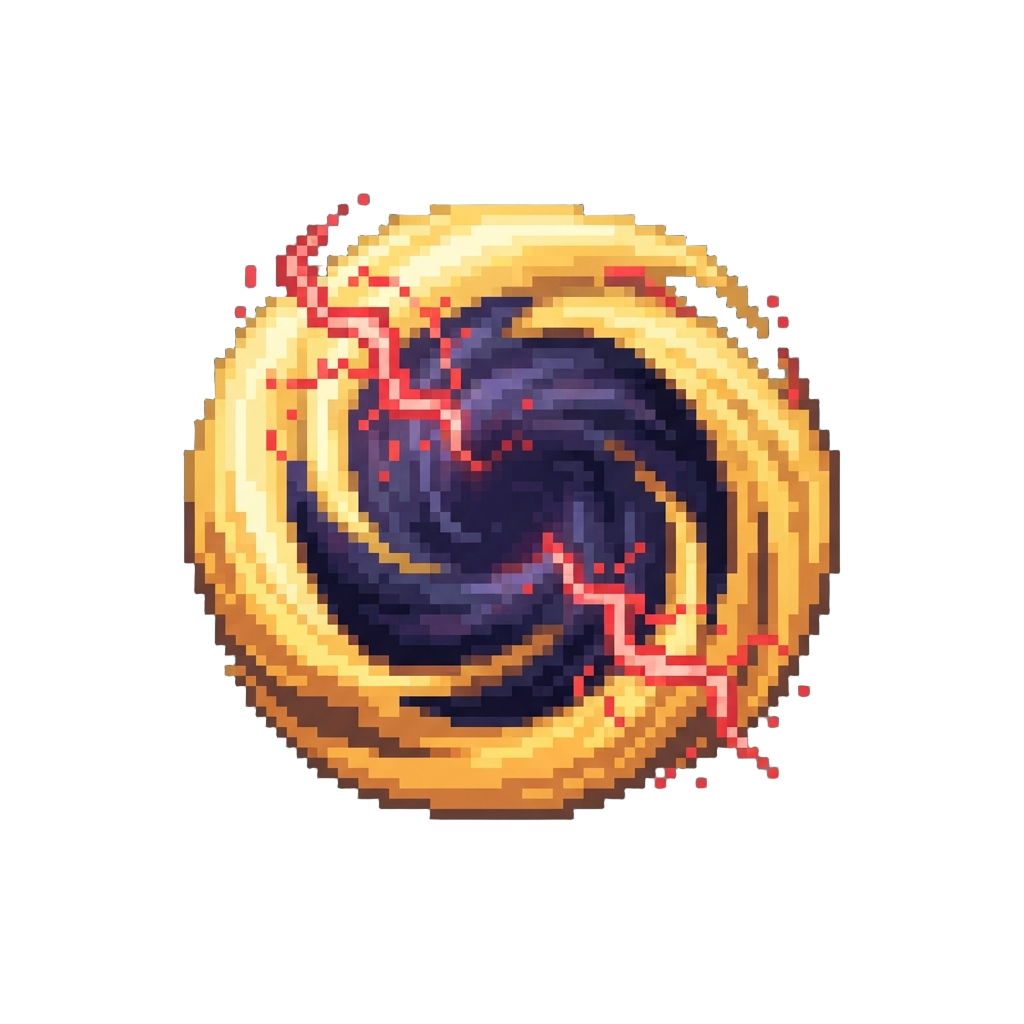 A Radiant Golden Dark-matter Aura with Crackling Red Lightning