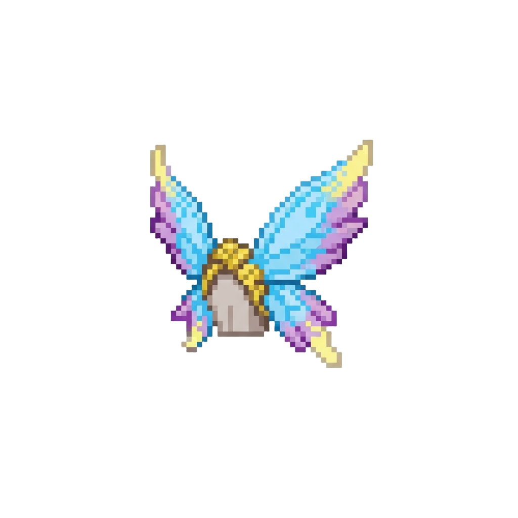 A Pair of Tiny Fluttery Fairy Wings Sprouting on Back