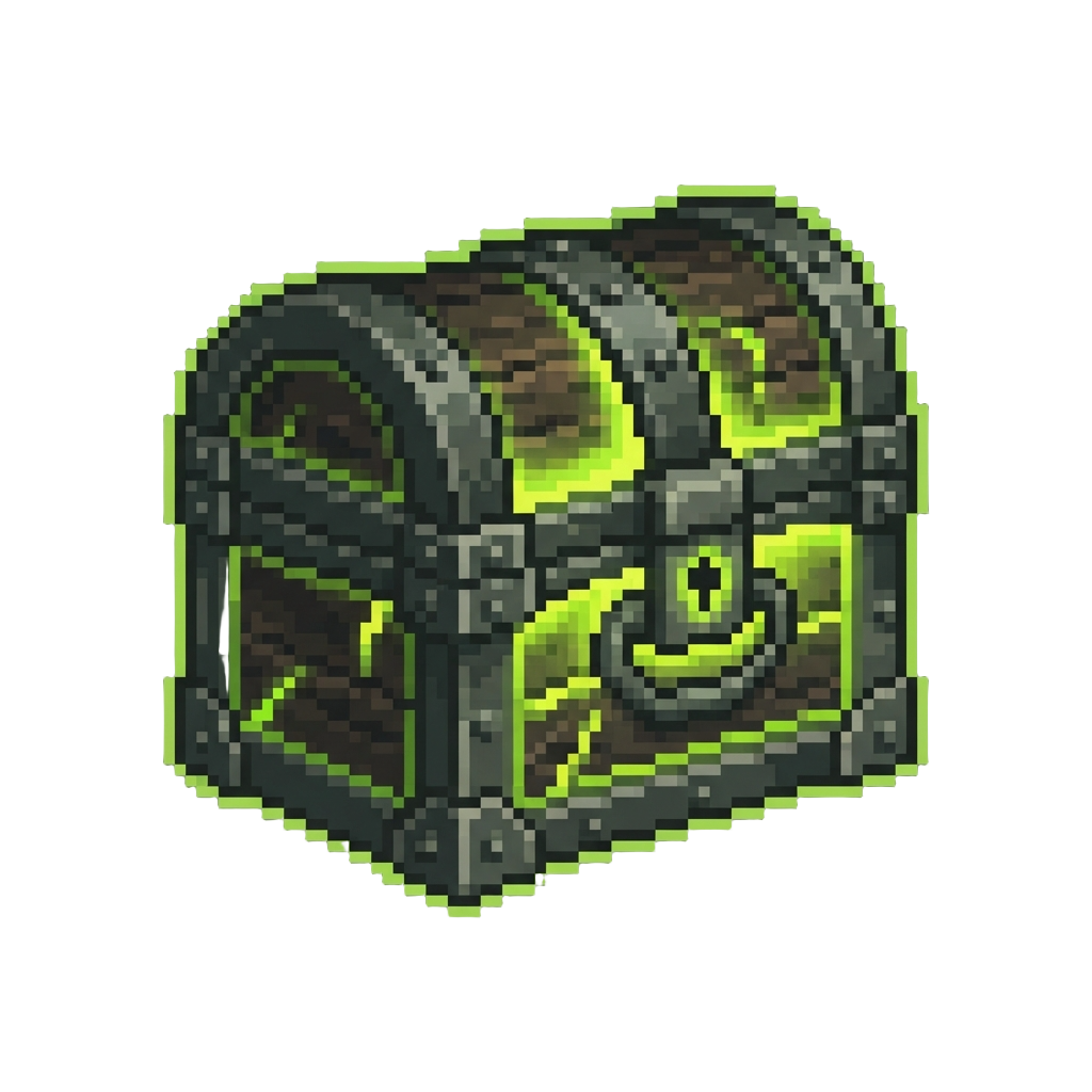 A Dense Toxic Acid-green Glow Pulsing Through the Chest