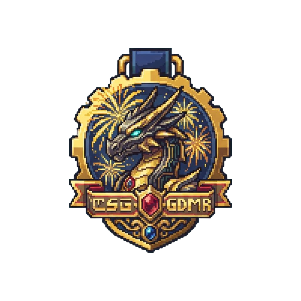 Cyber Dragon Supreme Grandmaster Title with Golden Fireworks