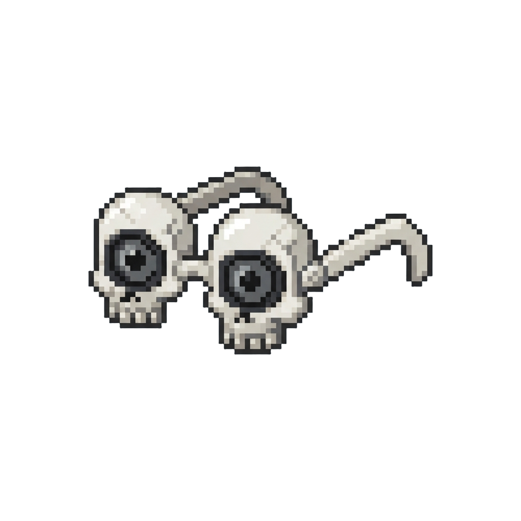A Pair of Silly Novelty Skull Glasses