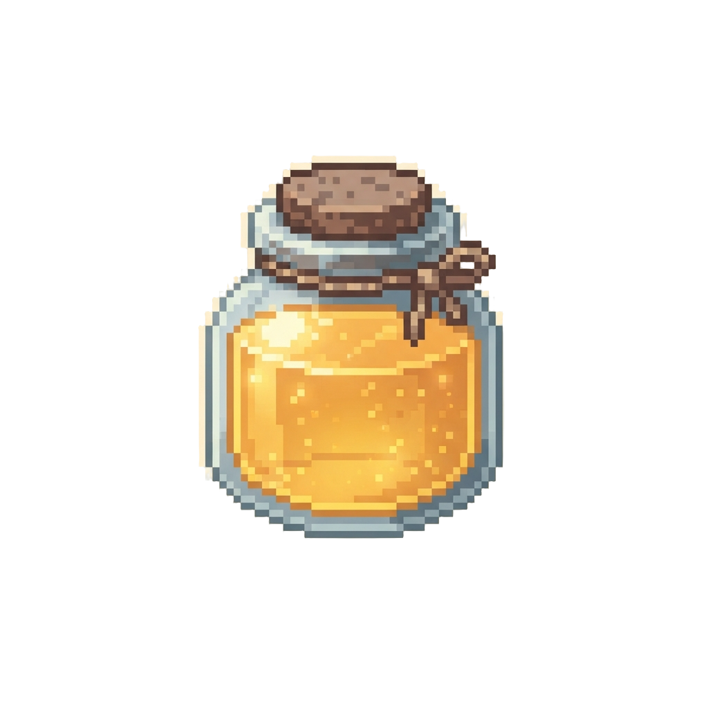 A Glowing Jar of Sweet Flower Nectar