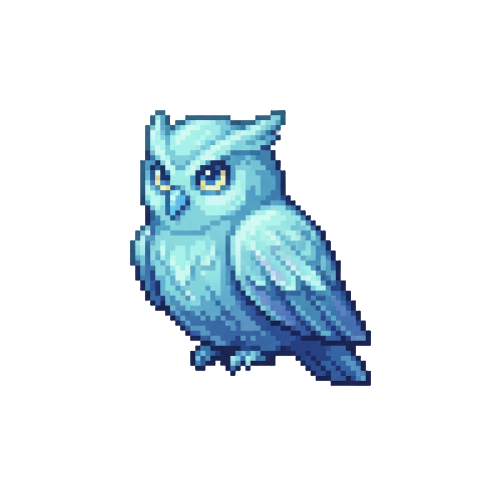 A Shimmering Spirit Owl