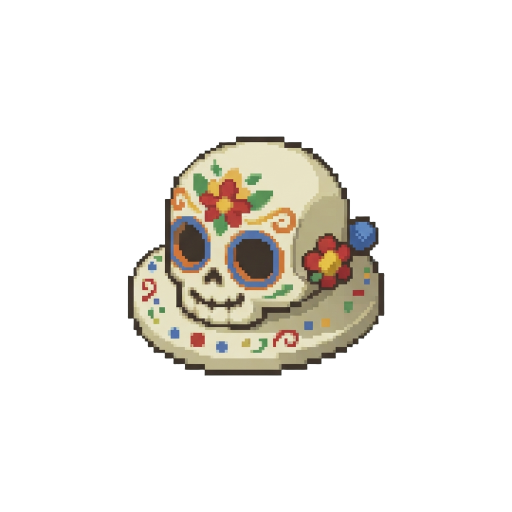 A Tiny Funny Sugar Skull Hat