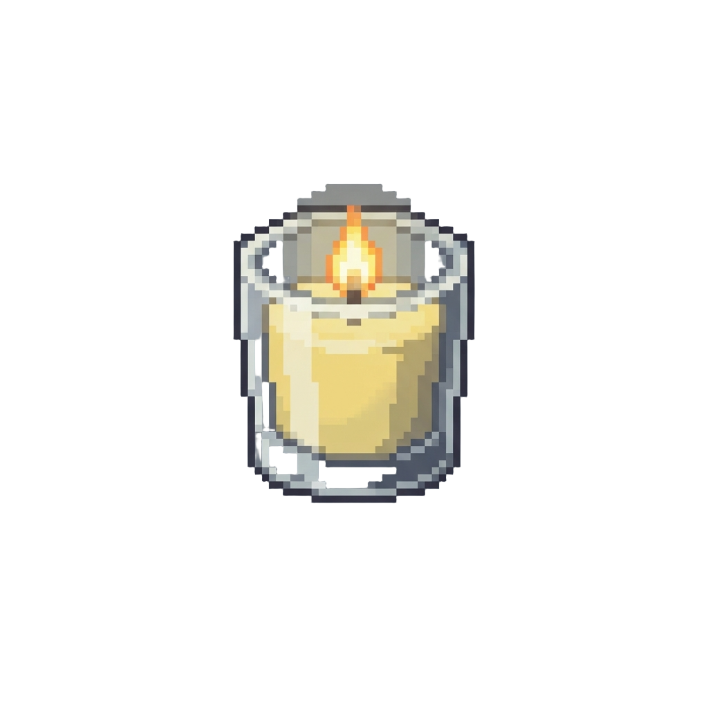 A Glowing Votive Candle