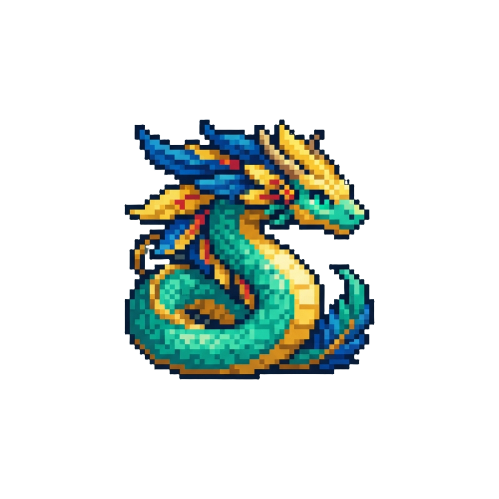 A Dazzling Feathered Serpent Spirit