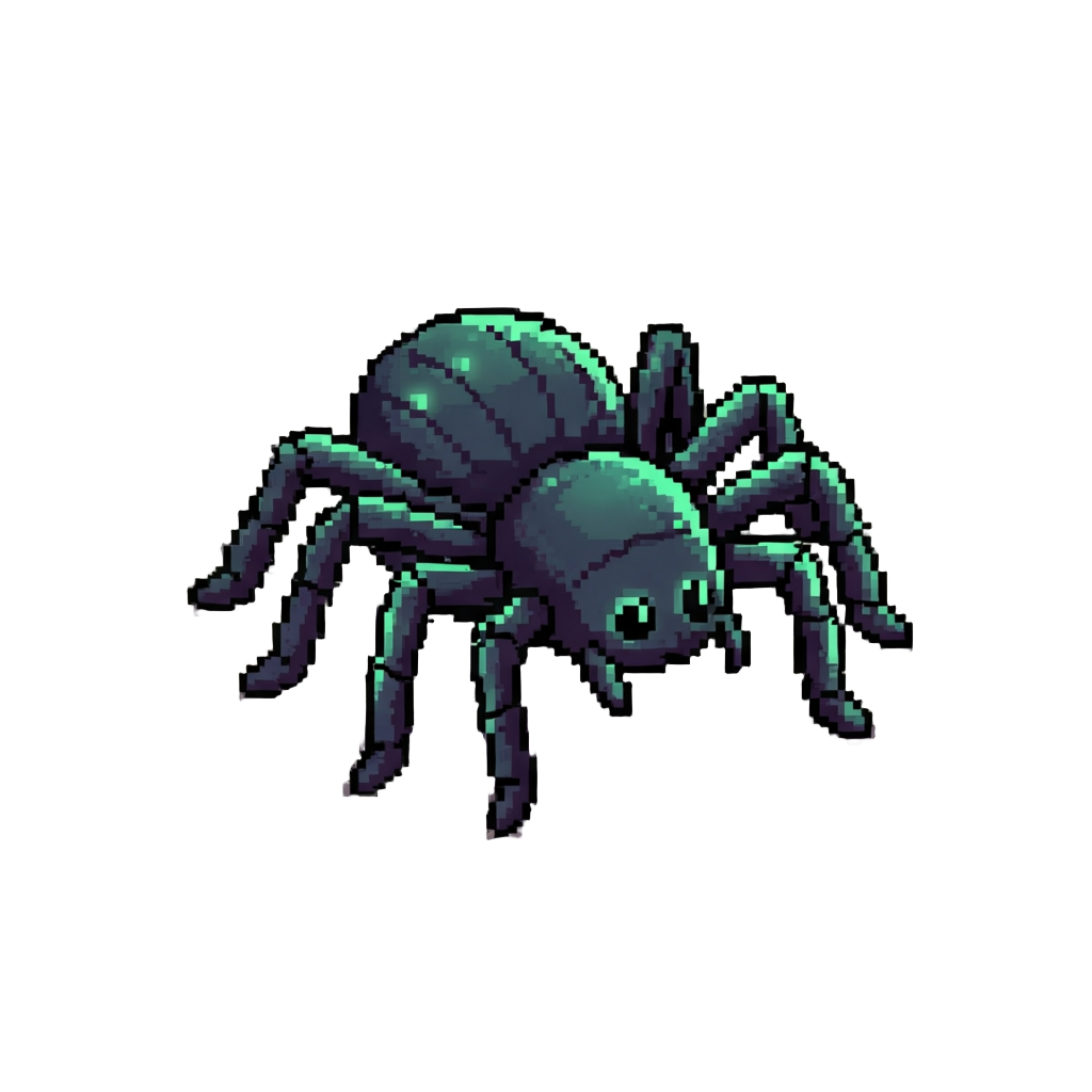 A Glow-in-the-dark Plush Spider