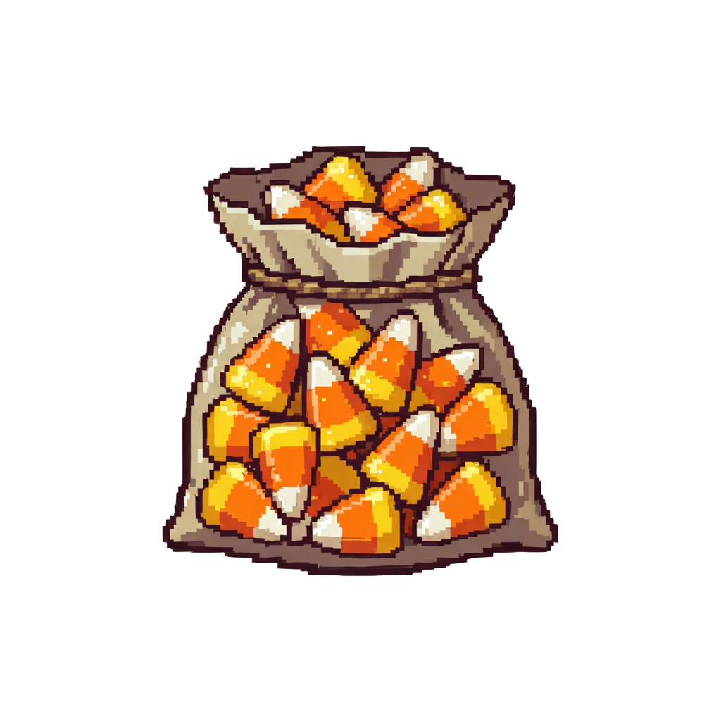 A Bag of Shimmering Candy Corn