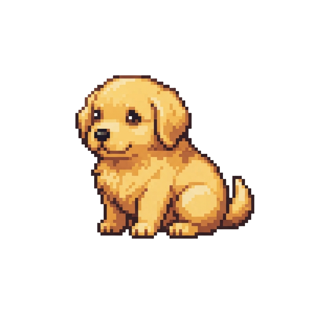 A Chubby Golden Retriever Puppy