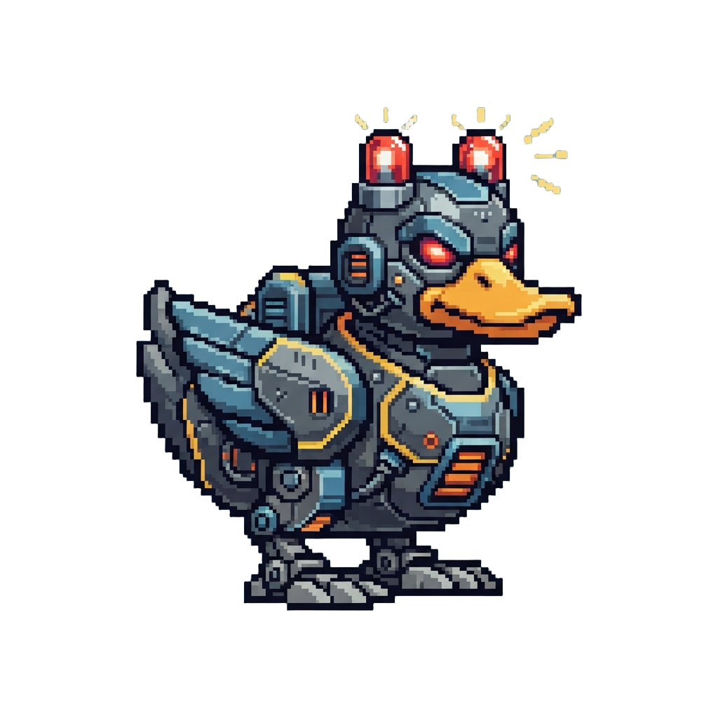 A High-tech Battle Giant Duck Monster with Quacking Sirens