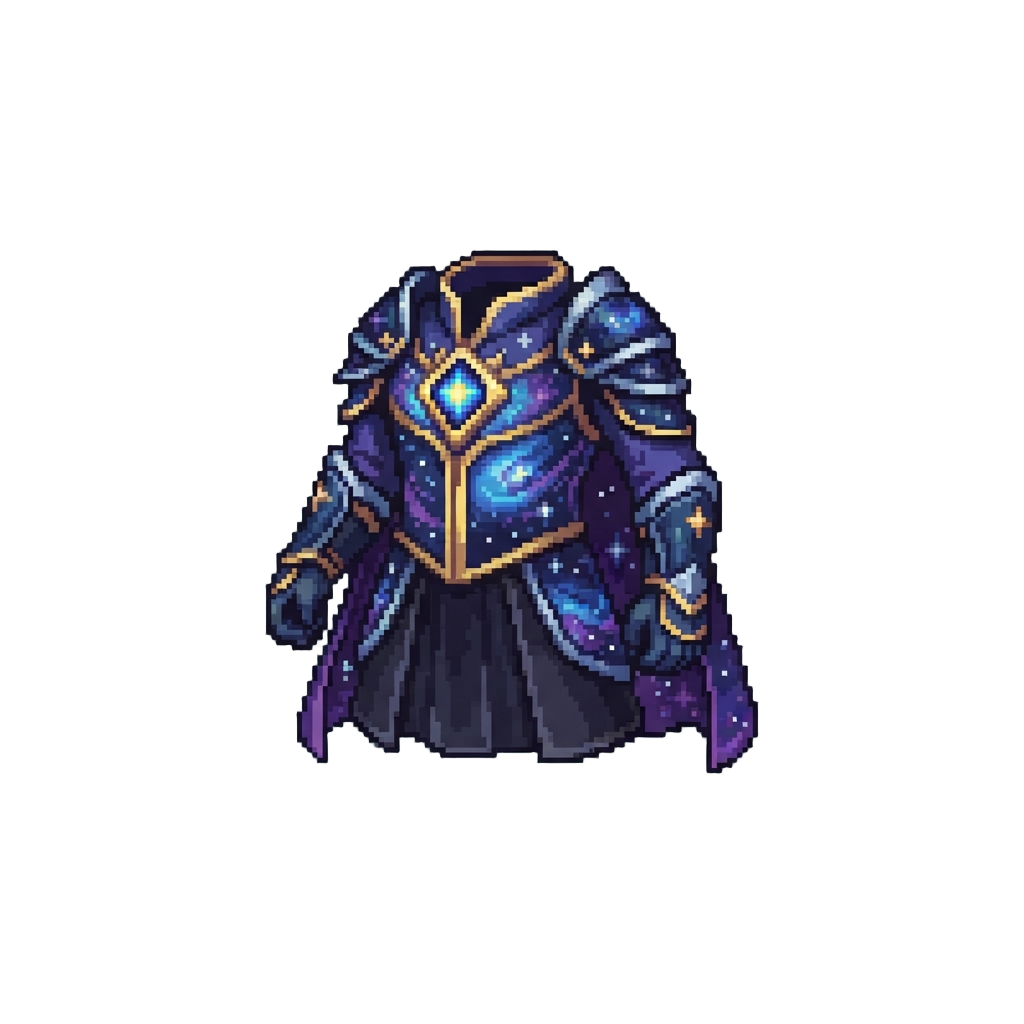 A Brilliant Starry Cosmic Guardian Outfit