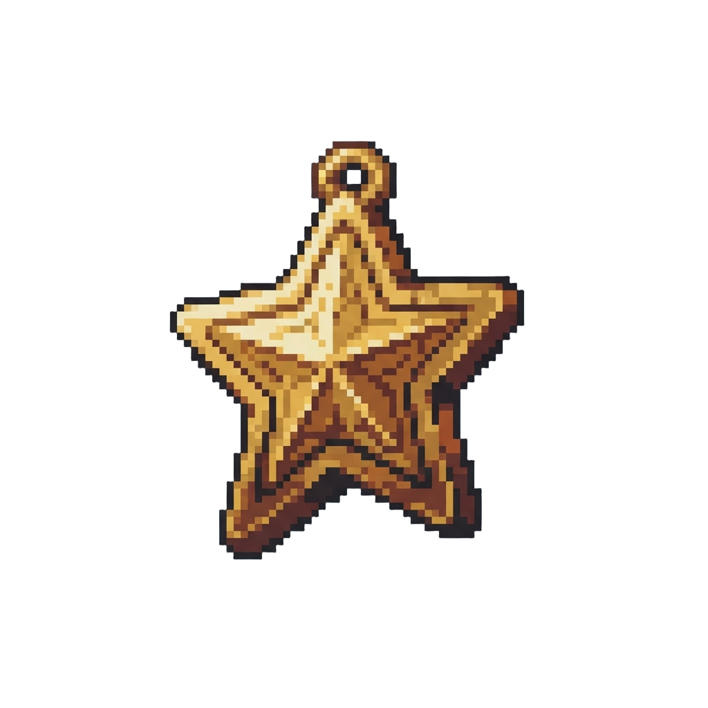 A Golden Star Badge