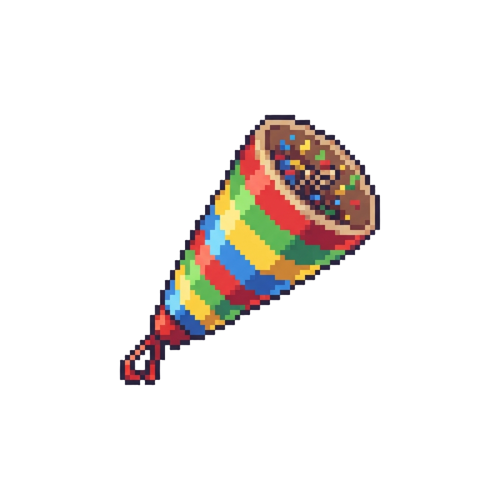 A Colorful Party Popper