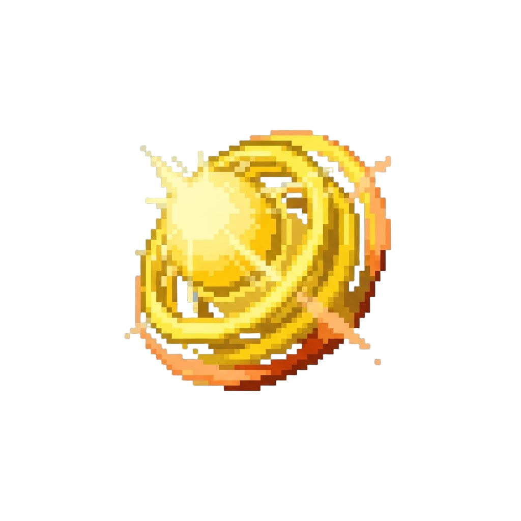 A Golden Hyper-speed Shockwave Radiating Energy Rings