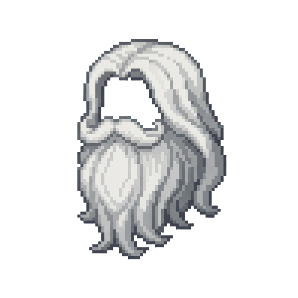 A Majestic Long White Beard