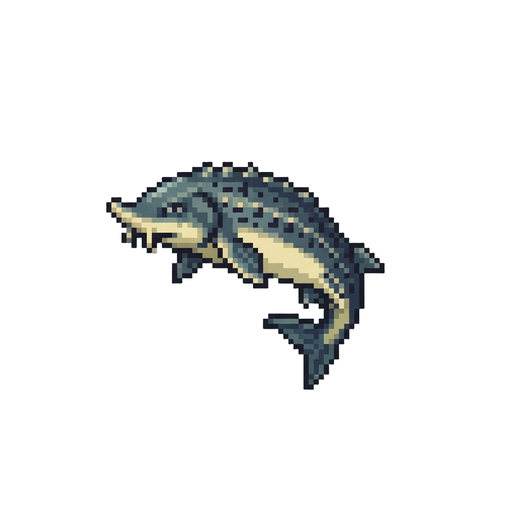 A Huge Spotted Sturgeon