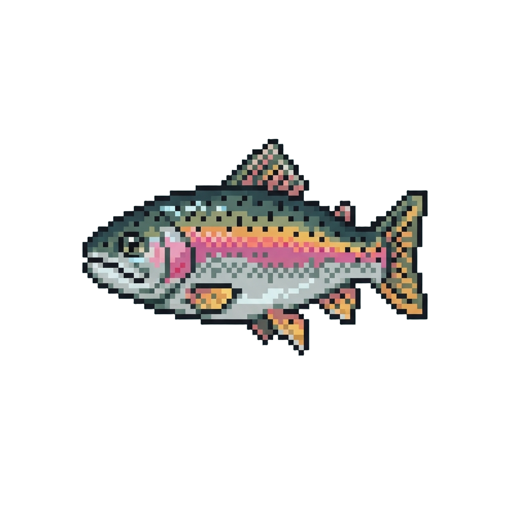 A Huge Glittering Rainbow Trout