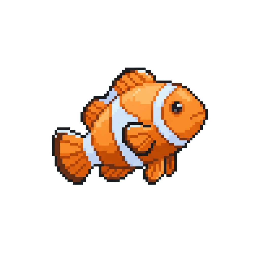 A Tiny Orange Clownfish