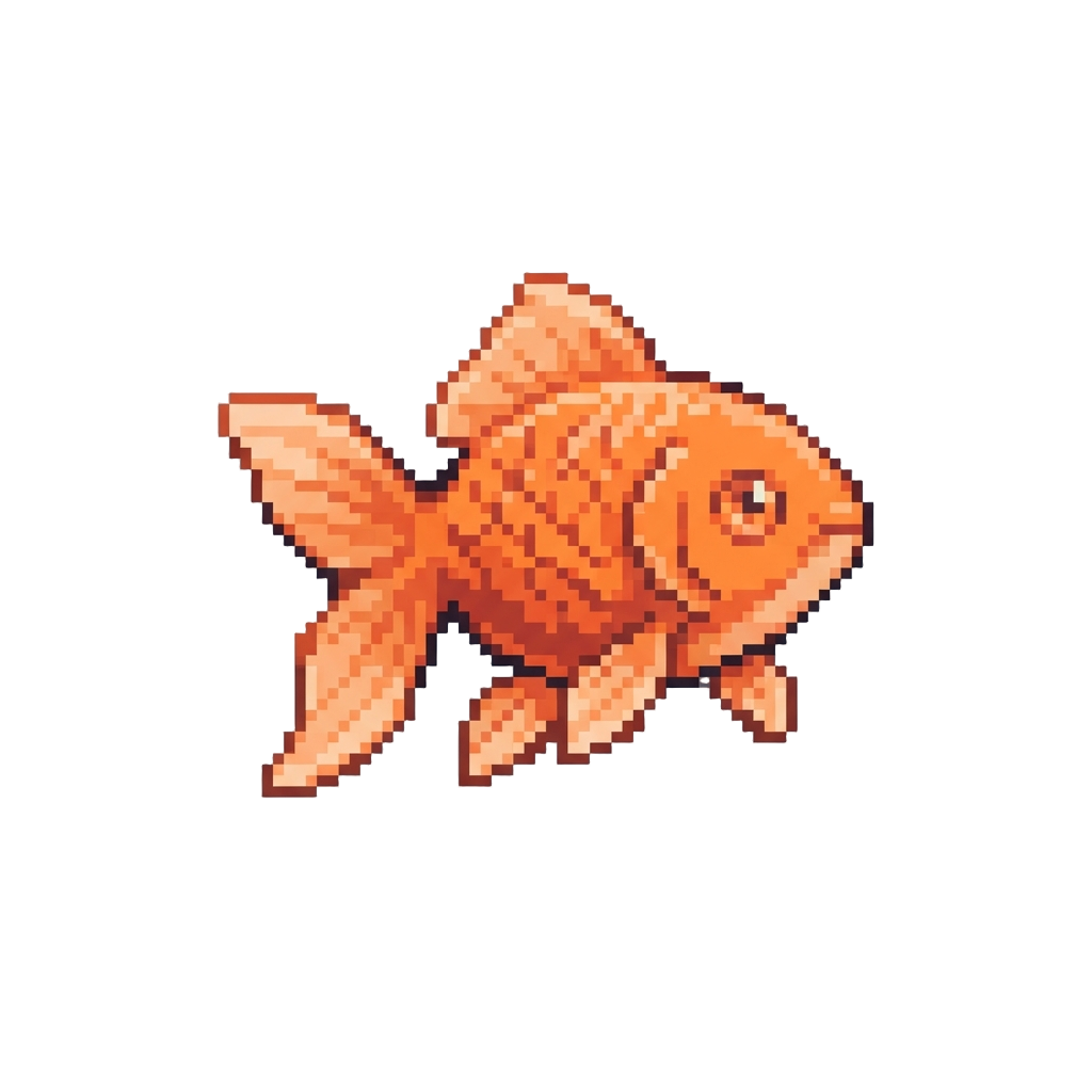 A Tiny Palm-sized Goldfish