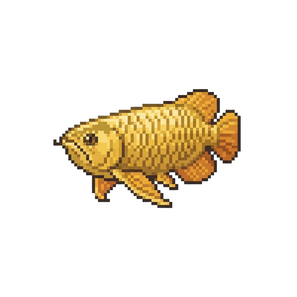 A Giant Golden Arowana