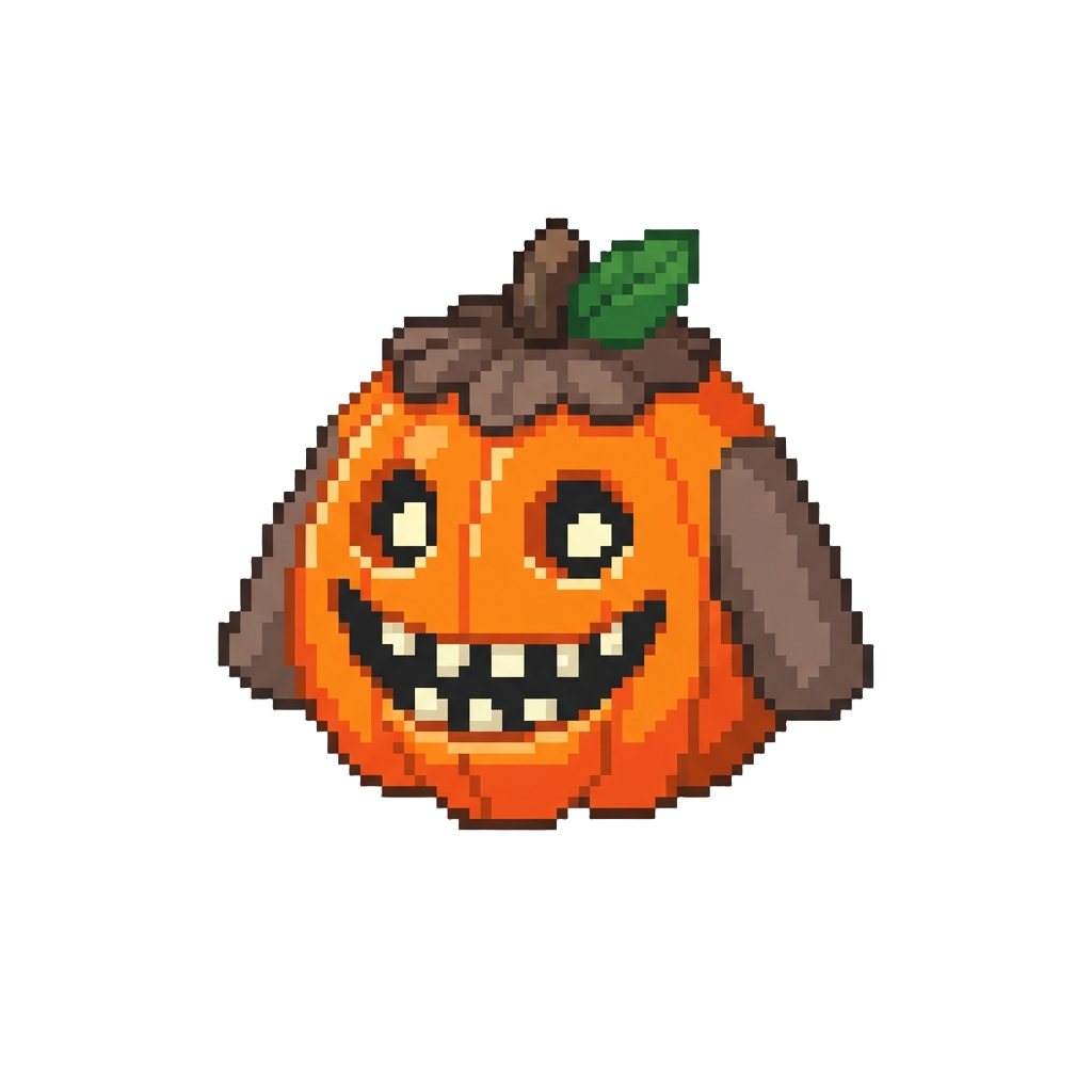 A Funny Pumpkin Outfit with a Giant Goofy Grin