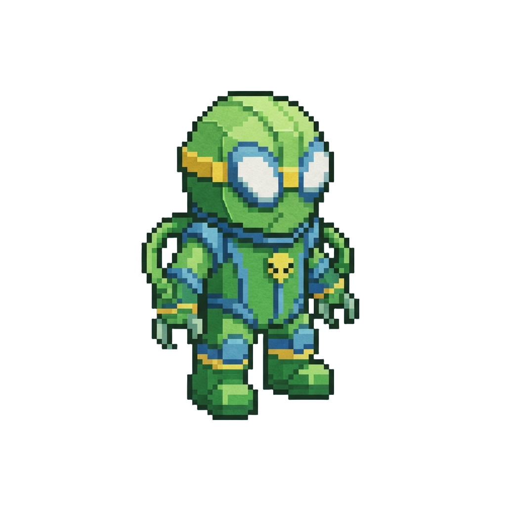 A Construction Paper Alien Suit