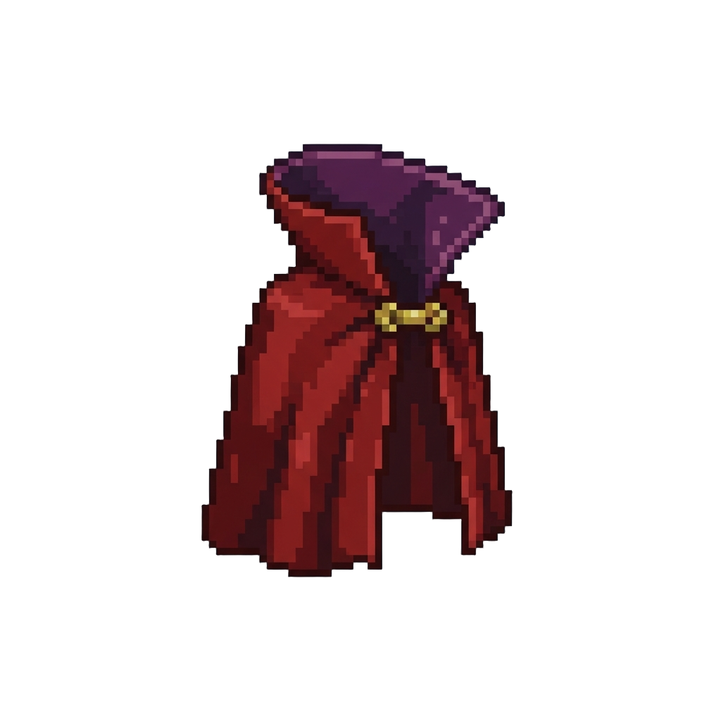 A Tiny Spooky Vampire Cape with a High Collar