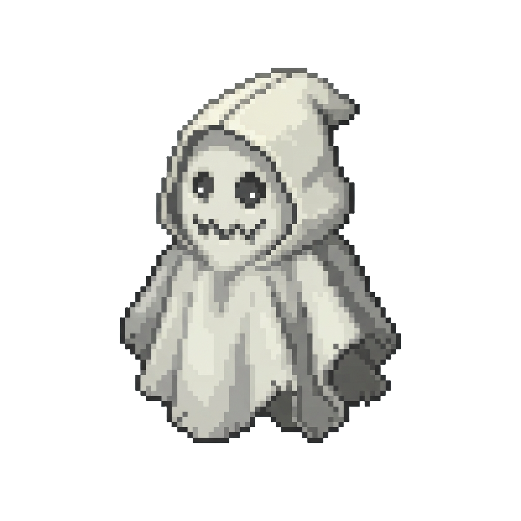 A Crude Felt Ghost Sheet Costume