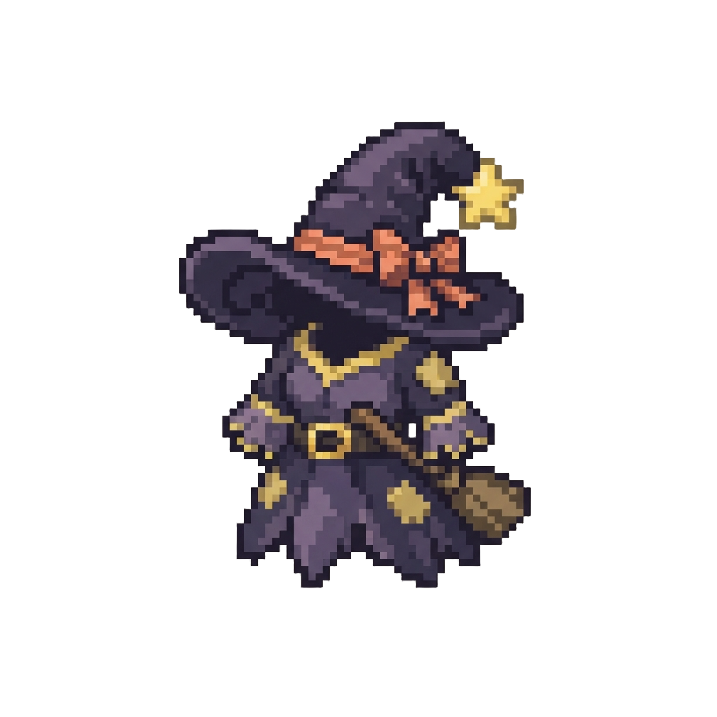 A Hilarious Witch Costume with an Oversized Crooked Hat